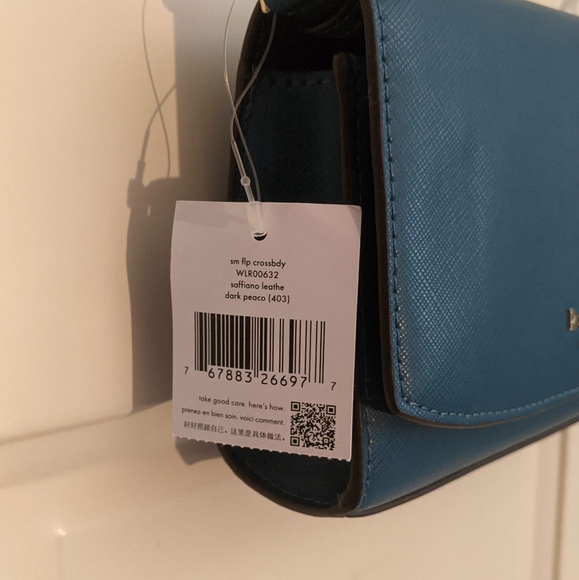 Kate Spade teal crossbody purse & card wallet set - Picture 3 of 4